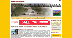 Desktop Screenshot of namibia-portal.de