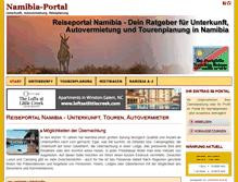 Tablet Screenshot of namibia-portal.de